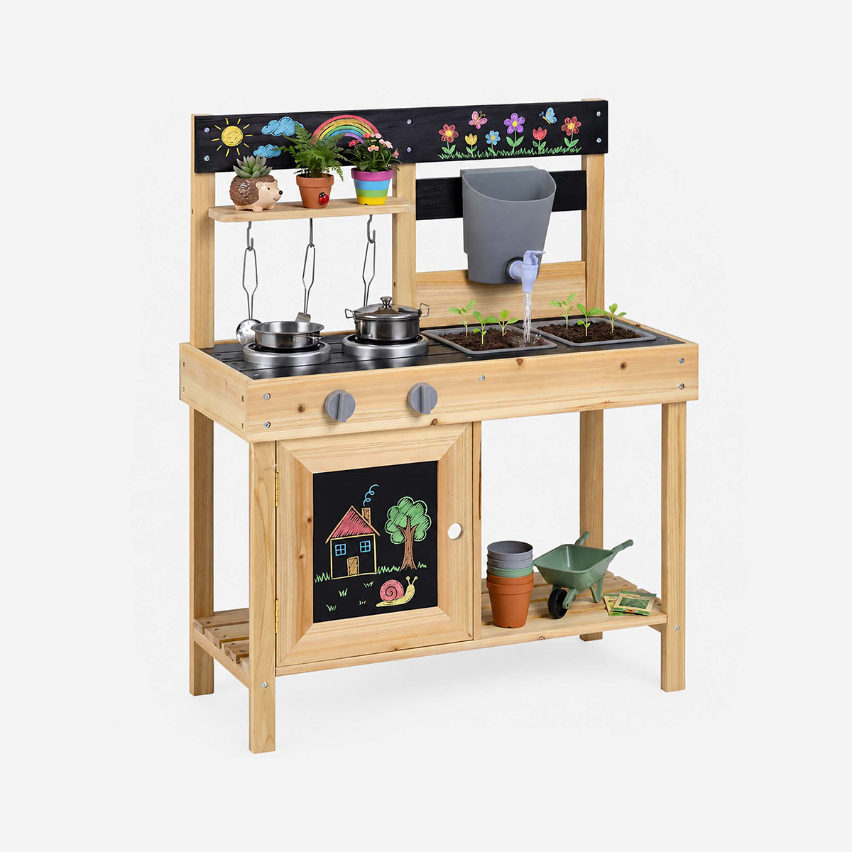 Dual Sink Mud Kitchen for Kids