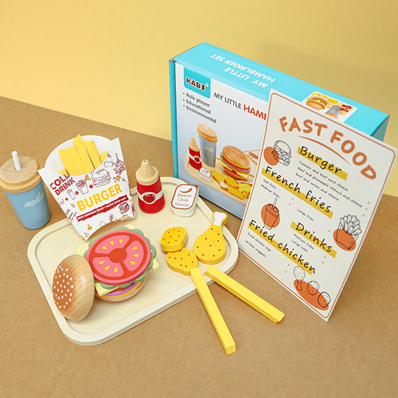 Pretend Play Fast Food Toy with Fries & Drink