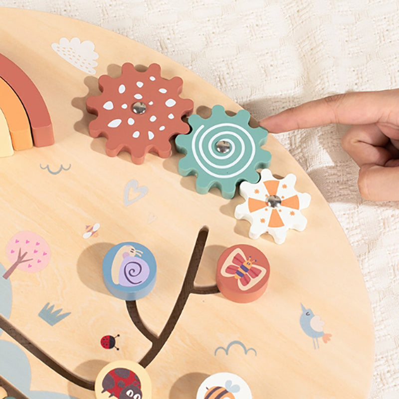 Wooden Bead Maze Activity Table for Toddlers