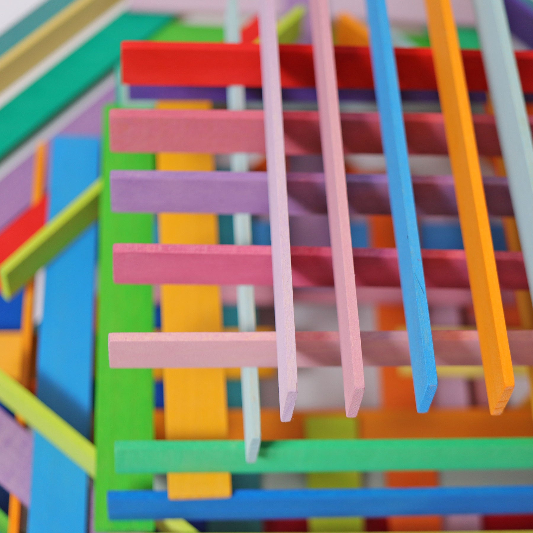 100 Pcs Wooden Da Vinci Bridge Sticks — STEM Construction Set for Kids