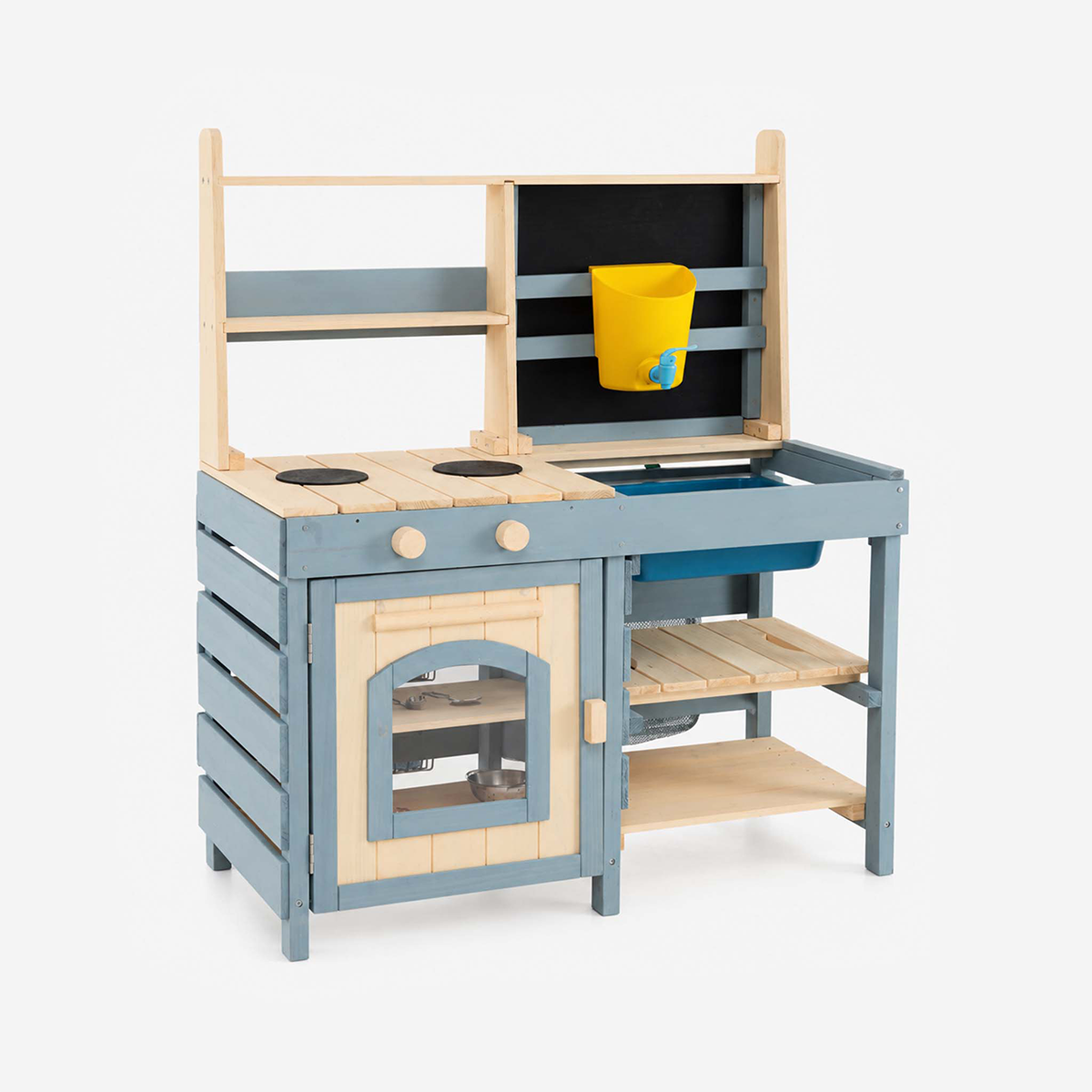Outdoor Mud Kitchen with Faucet & Extra Chalkboard