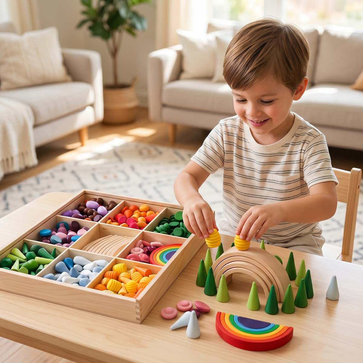 252-Piece Mandala Loose Parts Play Set