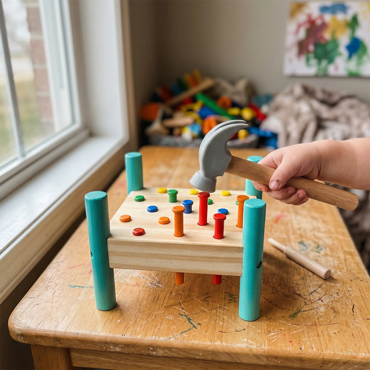 Hicooo® | Wooden Baby Workbench