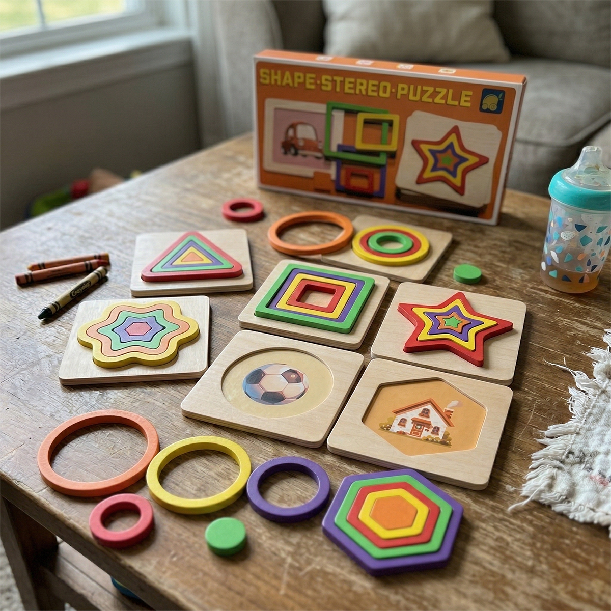 Hicooo® | Shape Puzzle Board