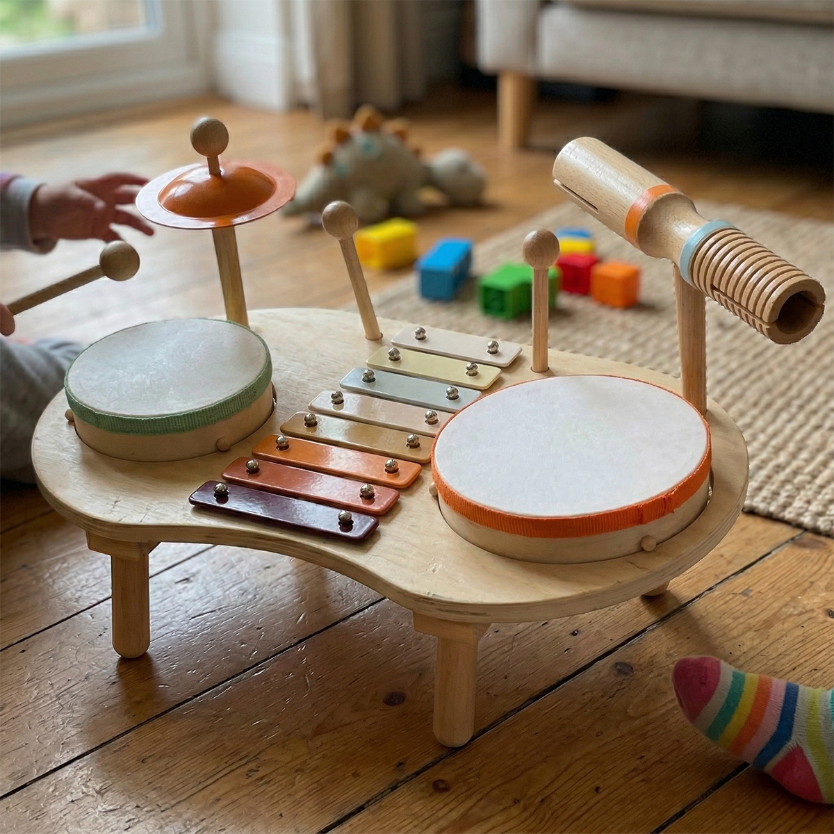 Hicooo® | Wooden Drum Set