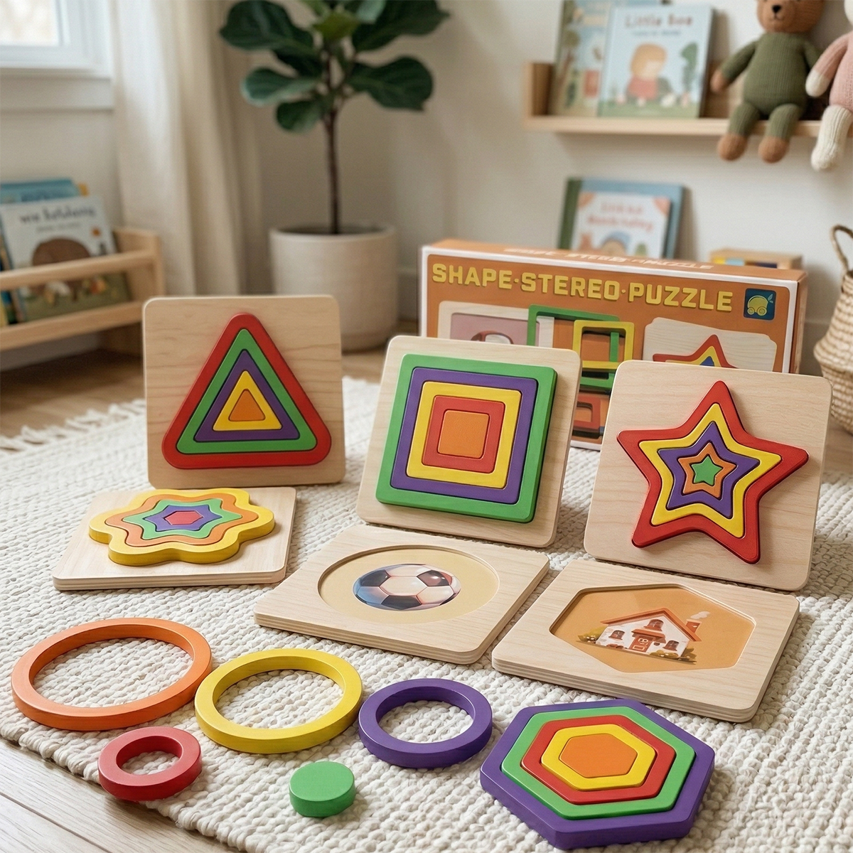 Hicooo® | Shape Puzzle Board