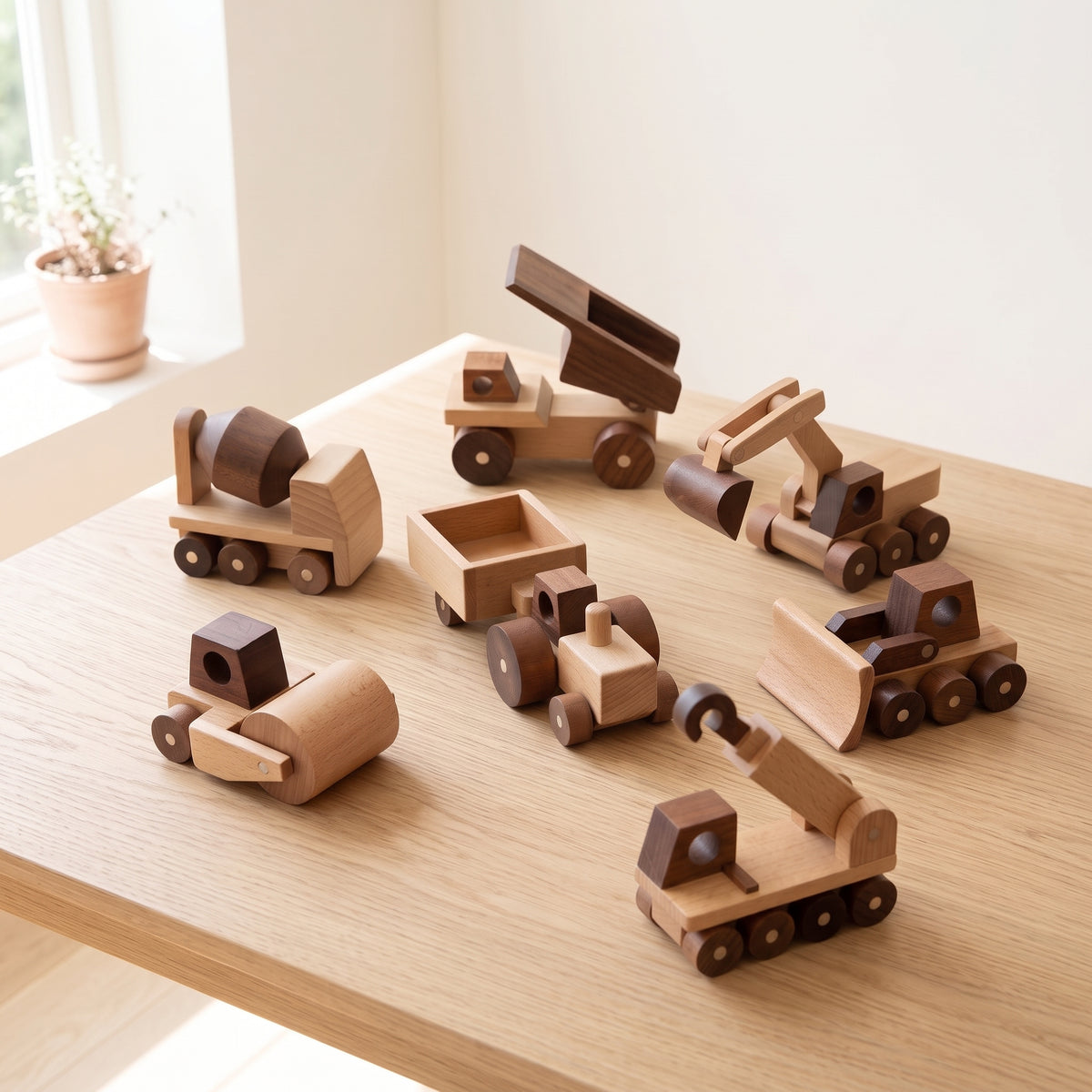 Wooden Construction Vehicles