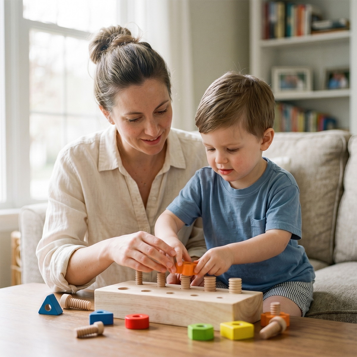 Hicooo® | Wooden Nuts & Bolts Board