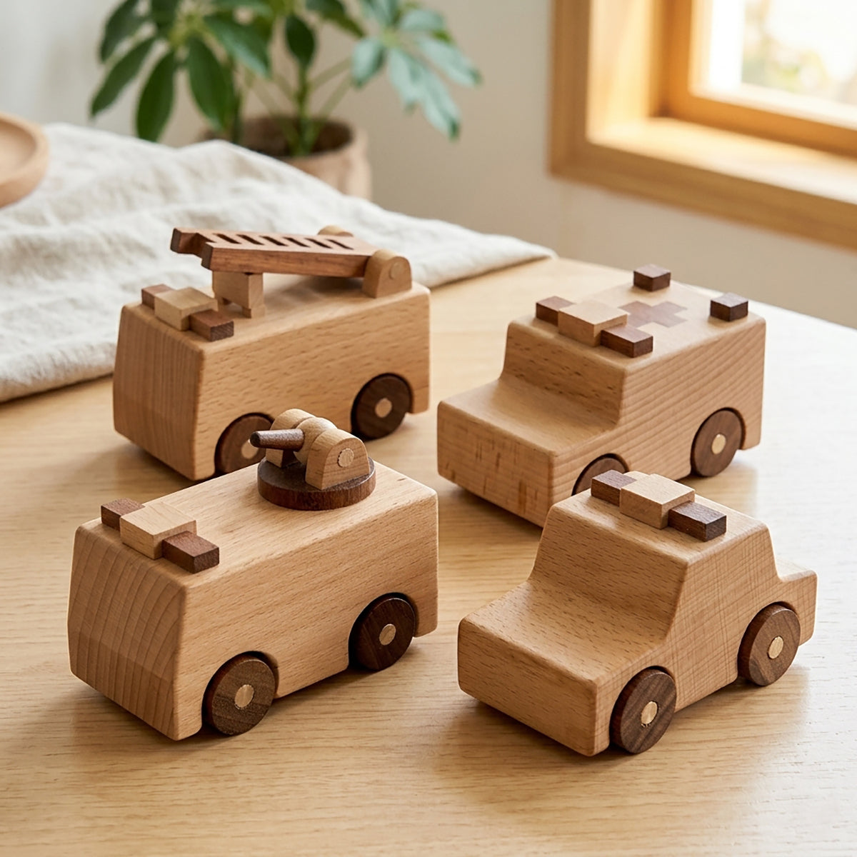 Wooden Construction Vehicles