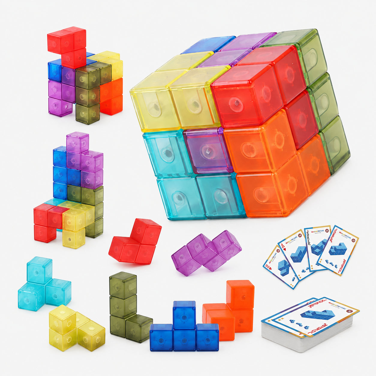 3D Magnetic Cube Block Puzzle