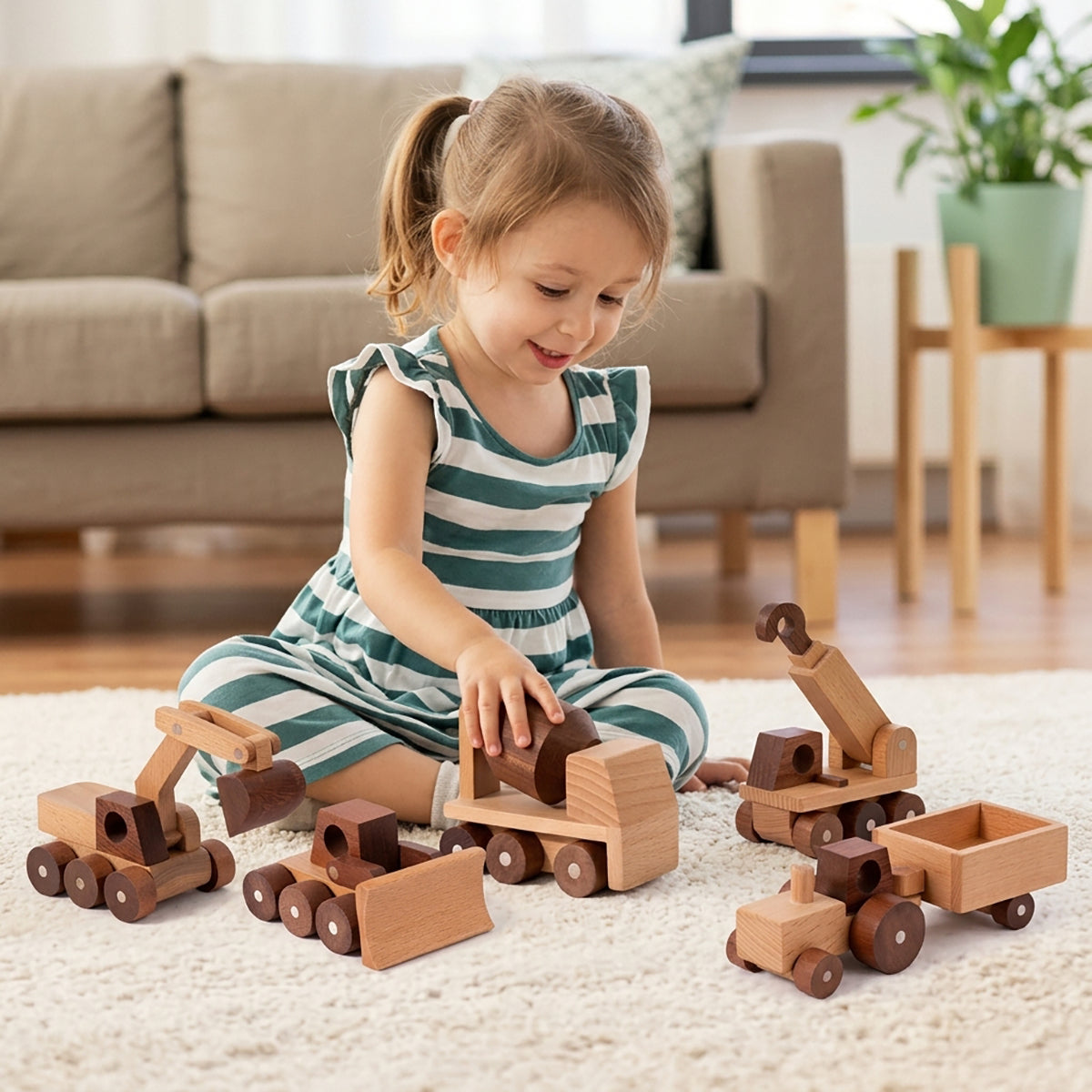 Wooden Construction Vehicles