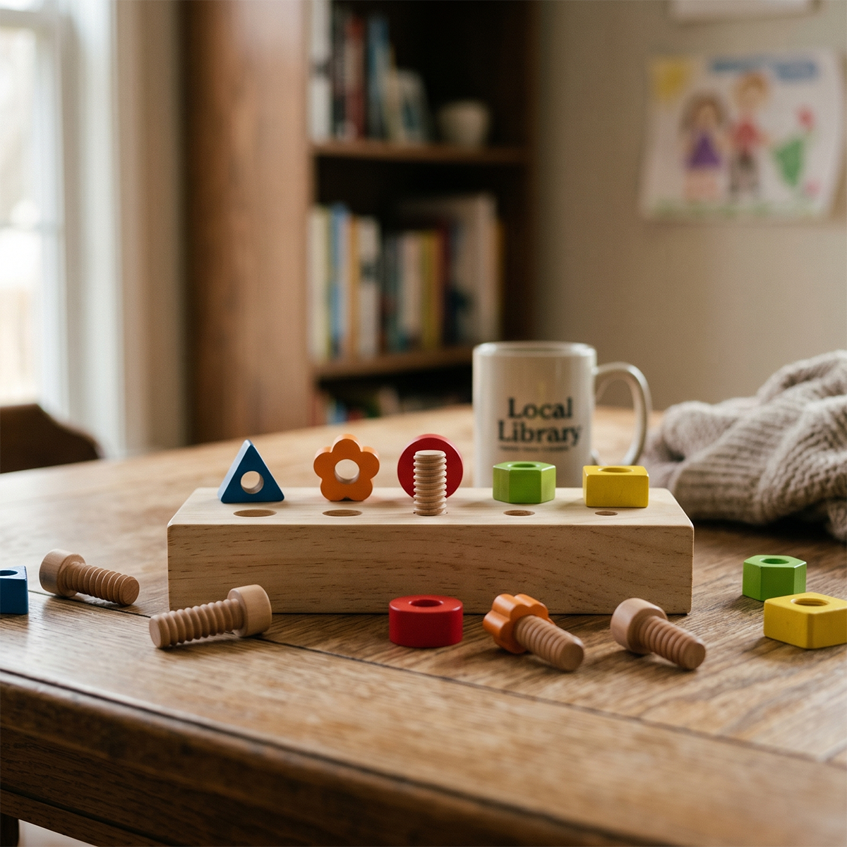 Hicooo® | Wooden Nuts & Bolts Board