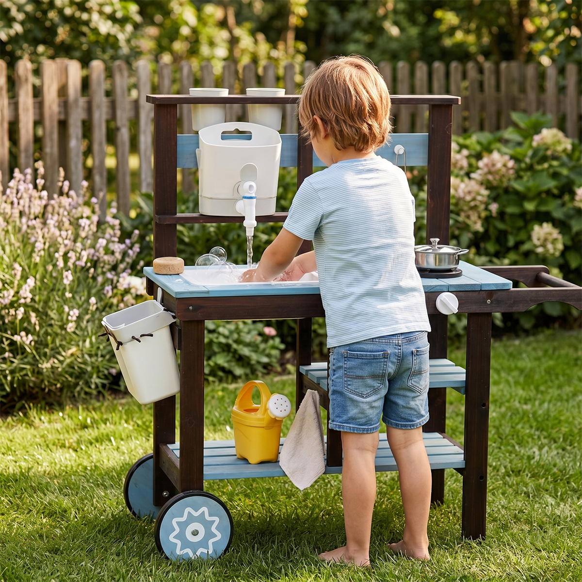 Wooden Outdoor Mud Kitchen Set