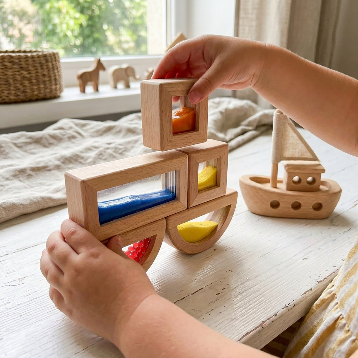 Sensory Rainbow Blocks