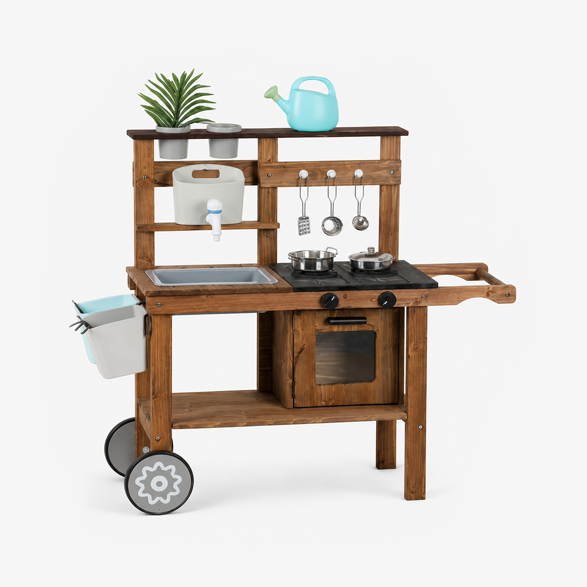 Wooden Outdoor Mud Kitchen Set