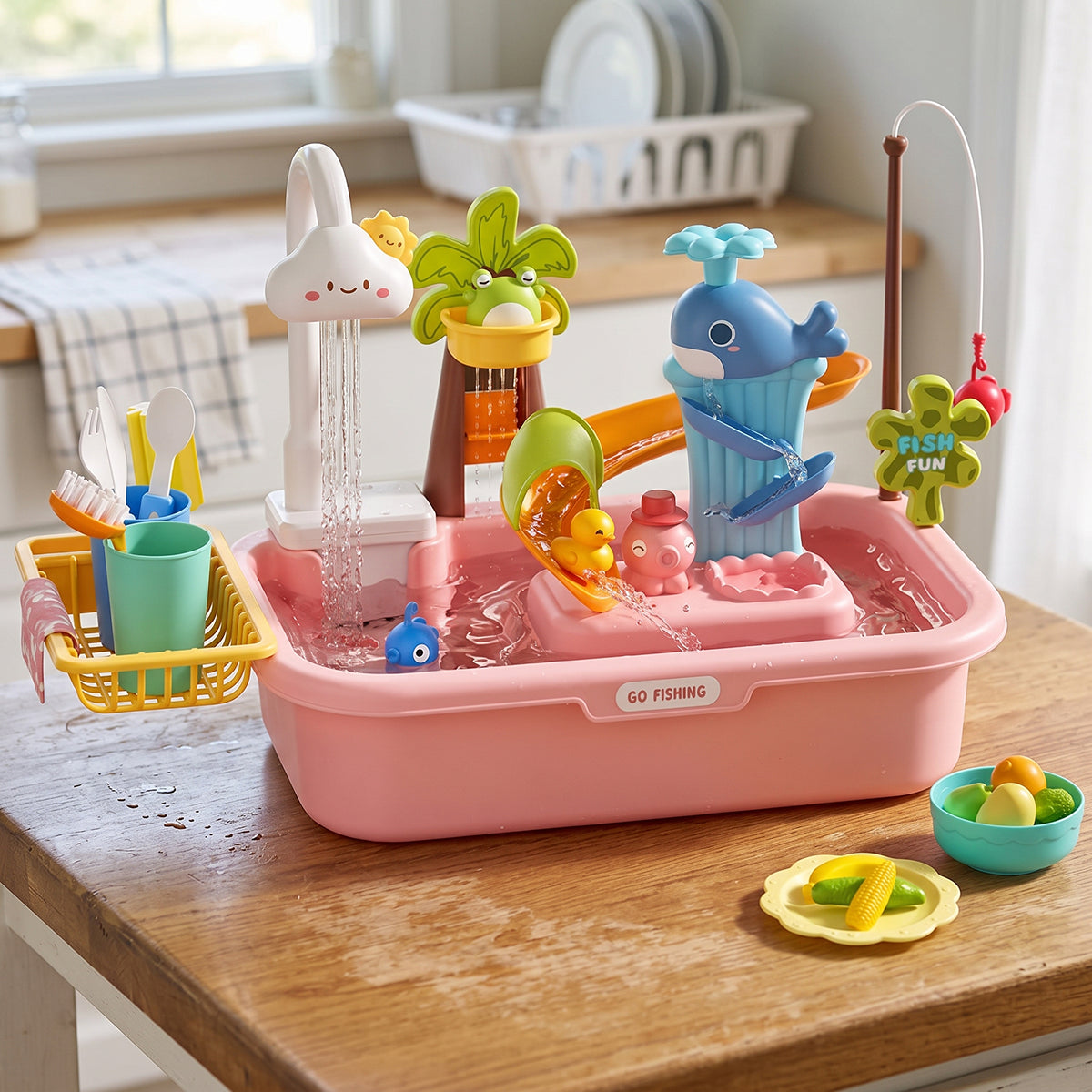 Toddler Play Sink Toy Set