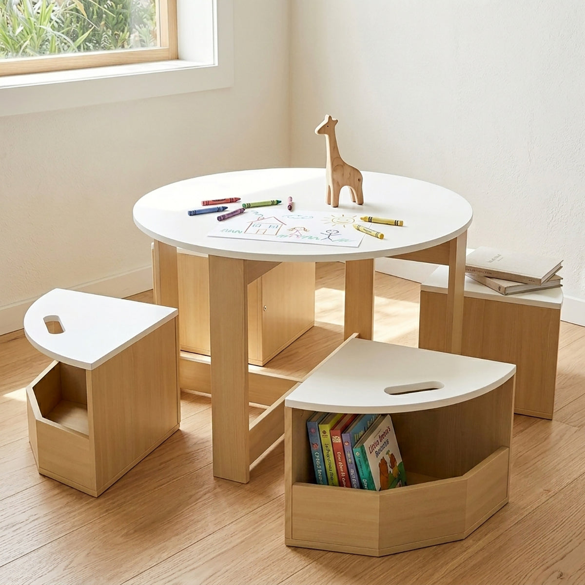 Hicooo® | Kids Table and Chairs Set