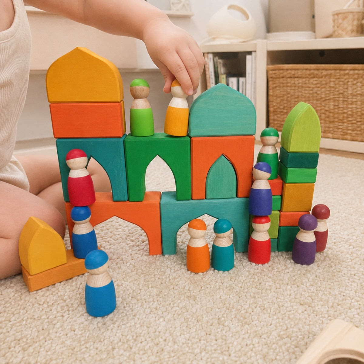 Arabian 1001 Nights Wooden Building Blocks