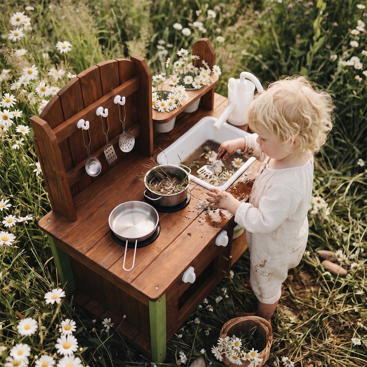 Hicooo® | Outdoor Wooden Mud Kitchen