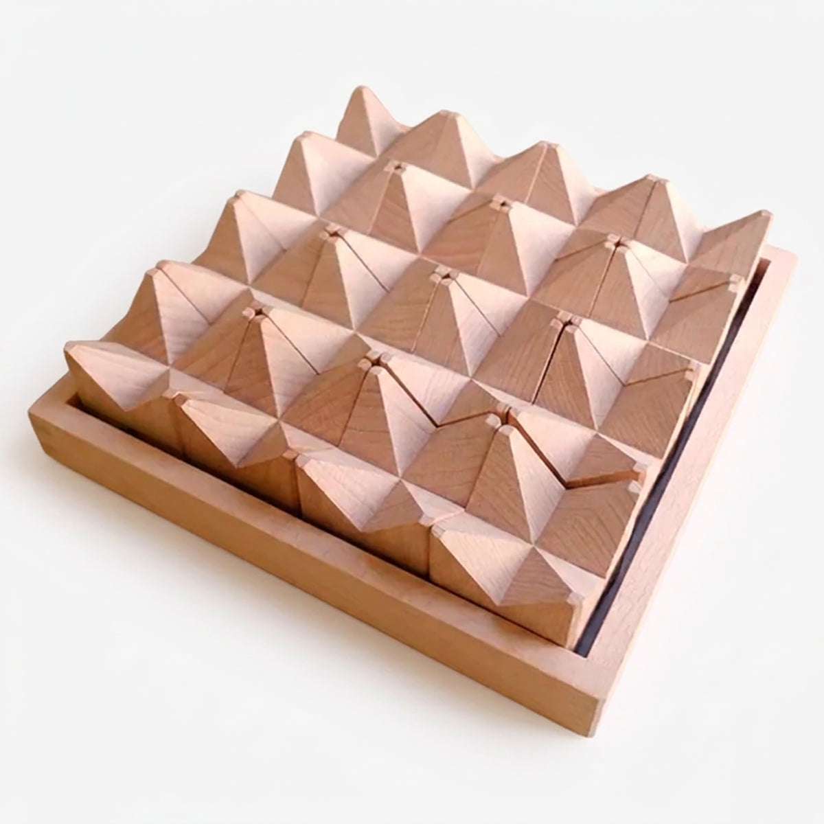 16-Piece Angled Wooden Construction Blocks