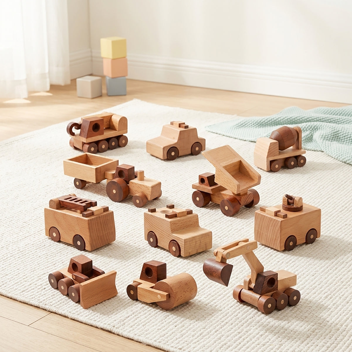 Wooden Construction Vehicles