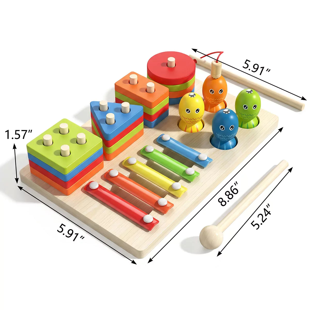 Hicooo® | Wooden Activity Board