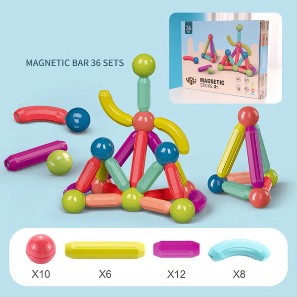 3D STEM Magnetic Sticks and Balls Building Set