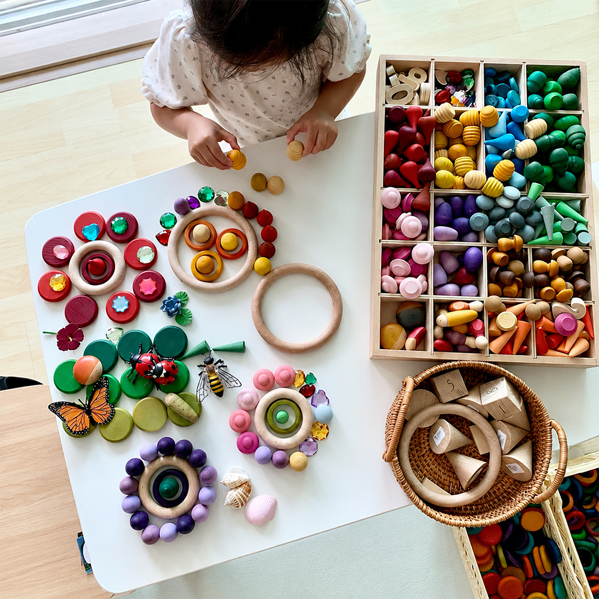 252-Piece Mandala Loose Parts Play Set