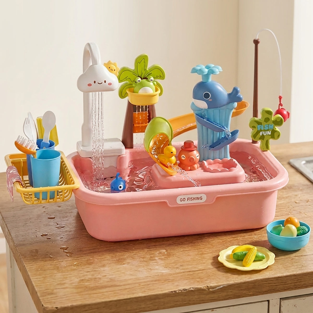 Toddler Play Sink Toy Set