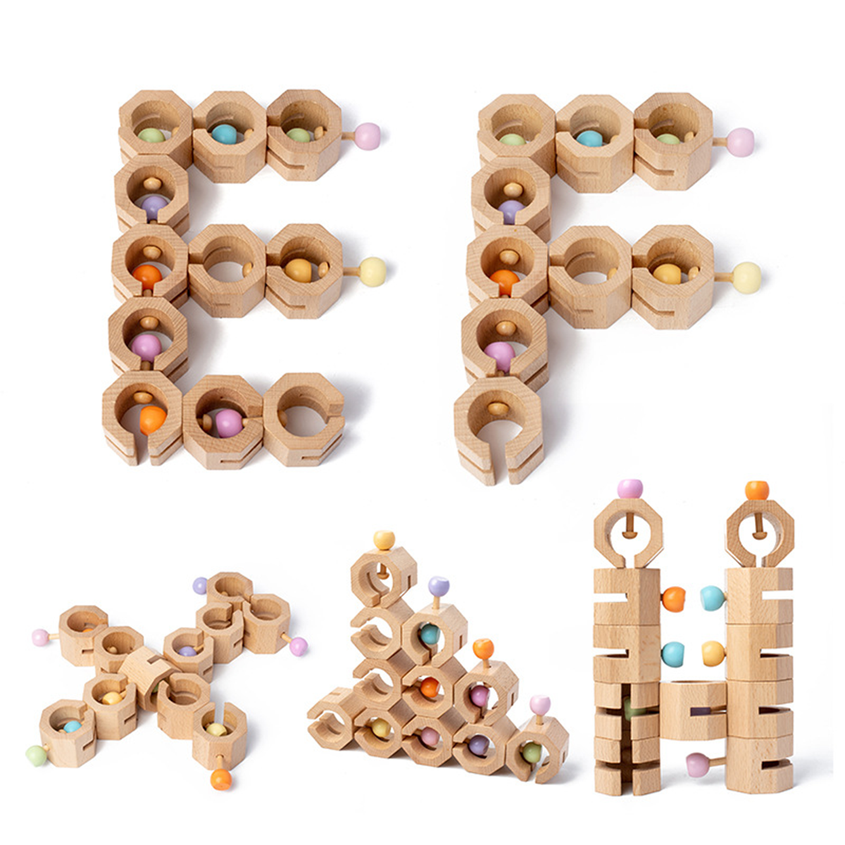 Wooden Montessori Shape Sorting Puzzle
