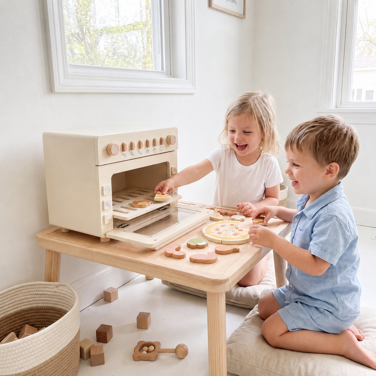 Pretend Play Kitchen Stove with Accessories for Toddlers