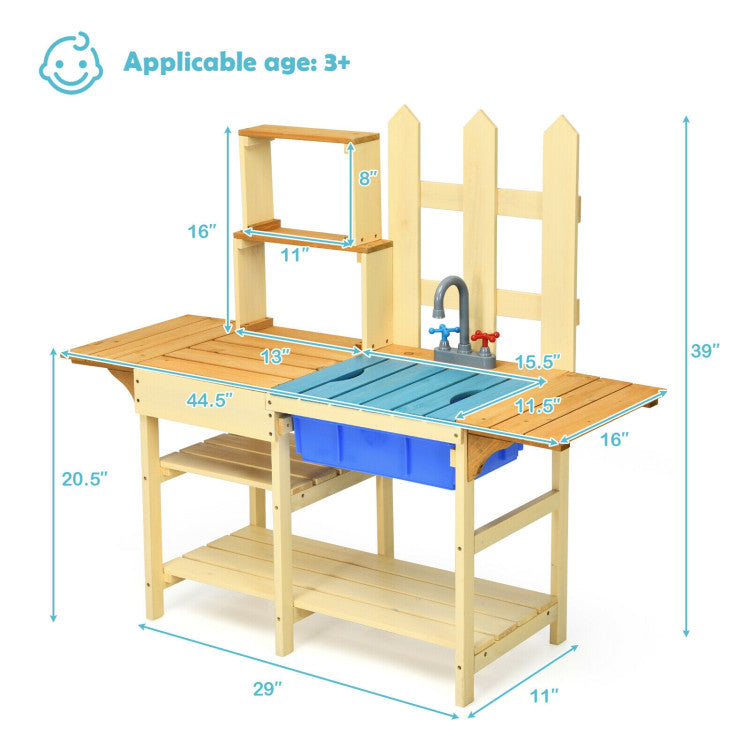 Classic Toddler Backyard Mud Kitchen