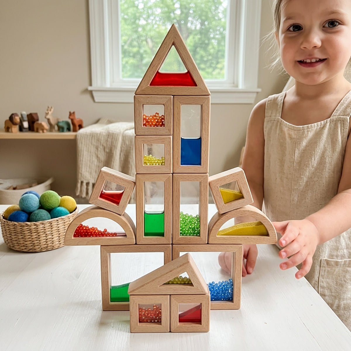 Sensory Rainbow Blocks