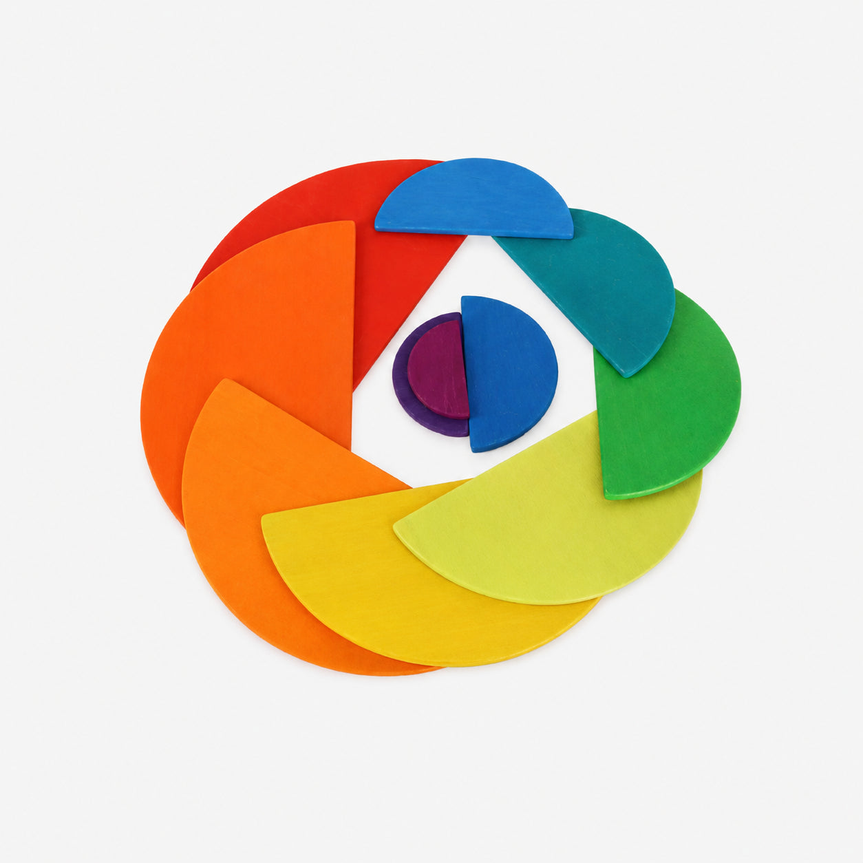 Wooden Rainbow Semicircle Stacker