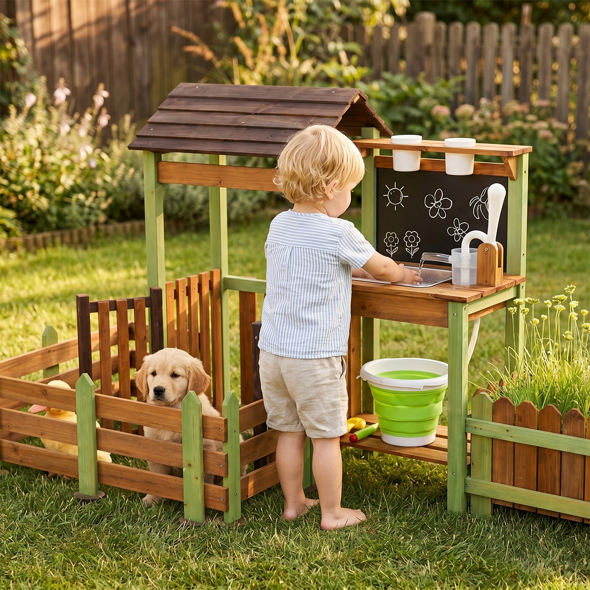 Hicooo® | Wooden Farm Playset