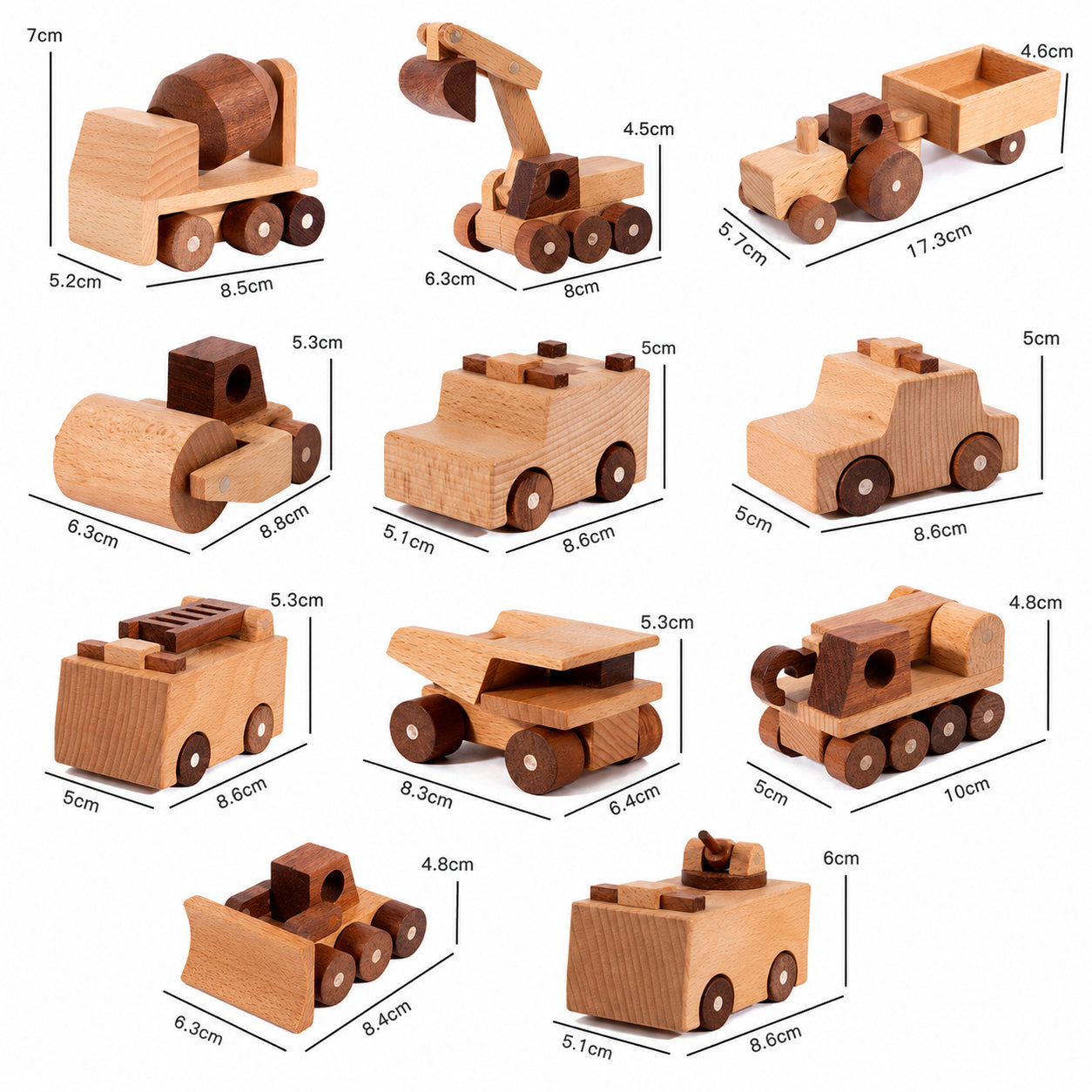Wooden Construction Vehicles