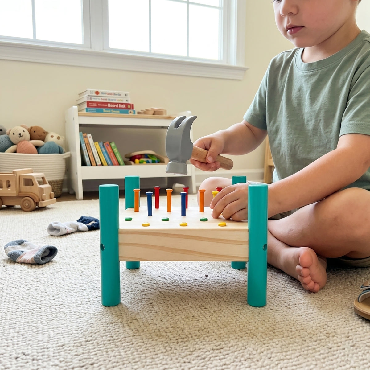 Hicooo® | Wooden Baby Workbench