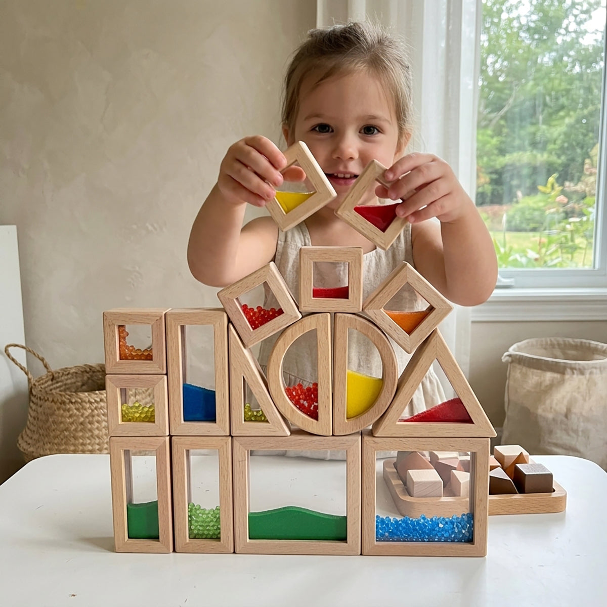 Sensory Rainbow Blocks