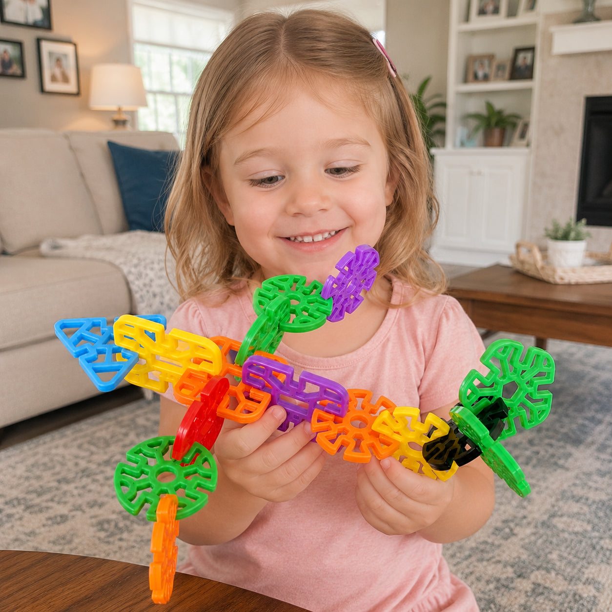 Snowflake Interlocking Building Blocks