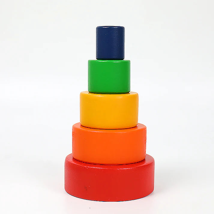 5-Piece Montessori Wooden Nesting & Stacking Bowls