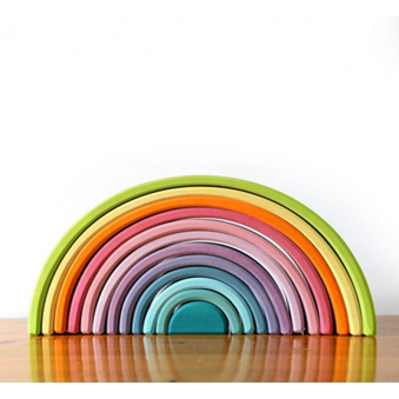 Large Beech Wood Rainbow Arch Stacker
