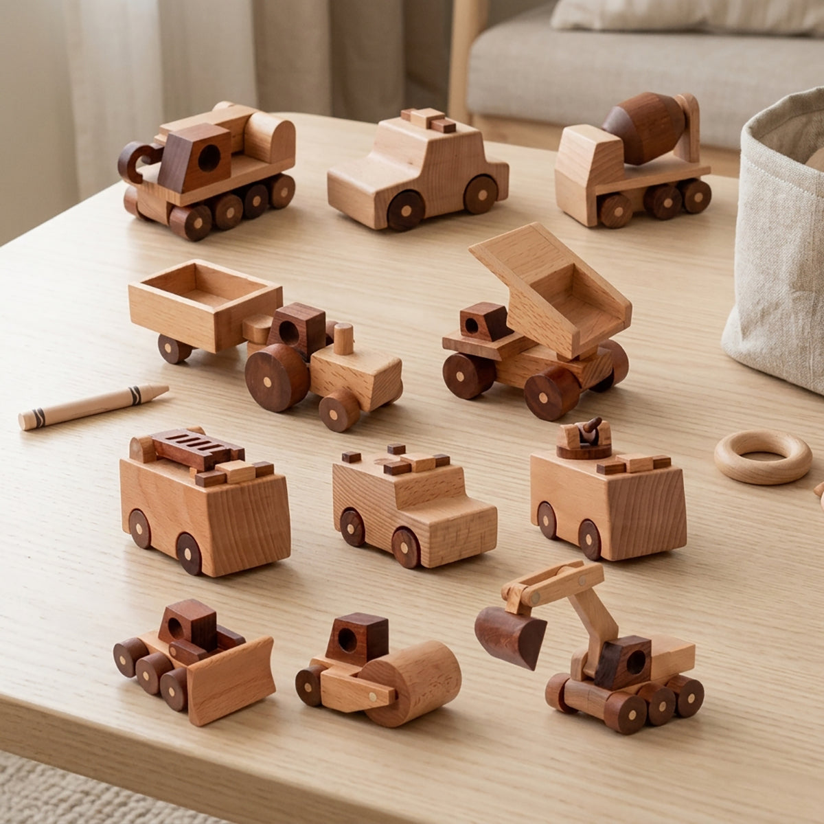 Wooden Construction Vehicles