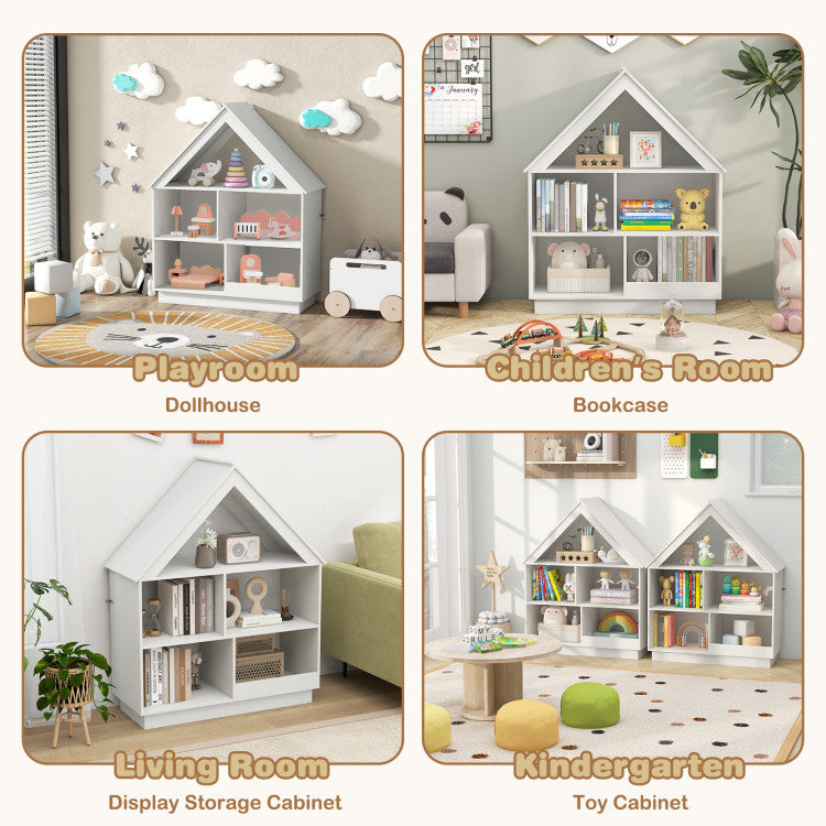 3-Tier House-Shaped Toy Storage Organizer