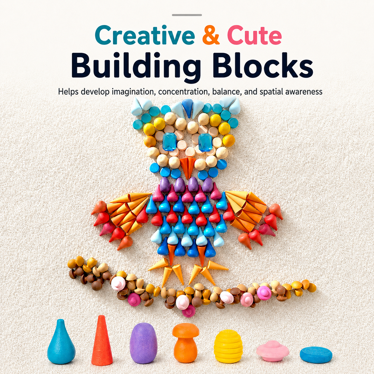 252-Piece Mandala Loose Parts Play Set