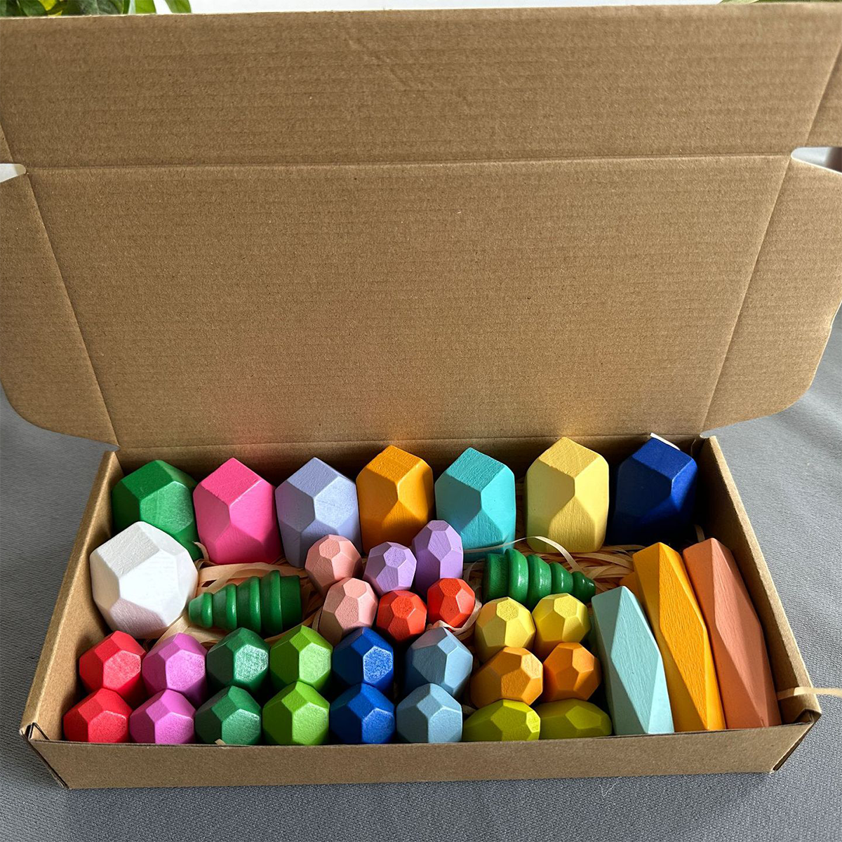 Wooden Stone Stacking Blocks Bundle