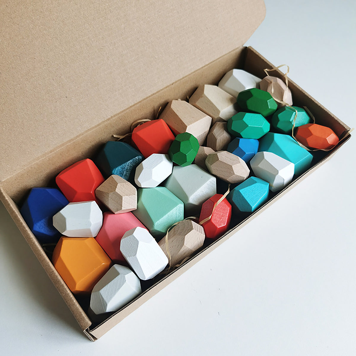 Wooden Stone Stacking Blocks Bundle
