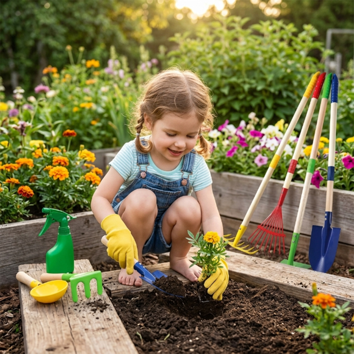 Kids Gardening Tools Set