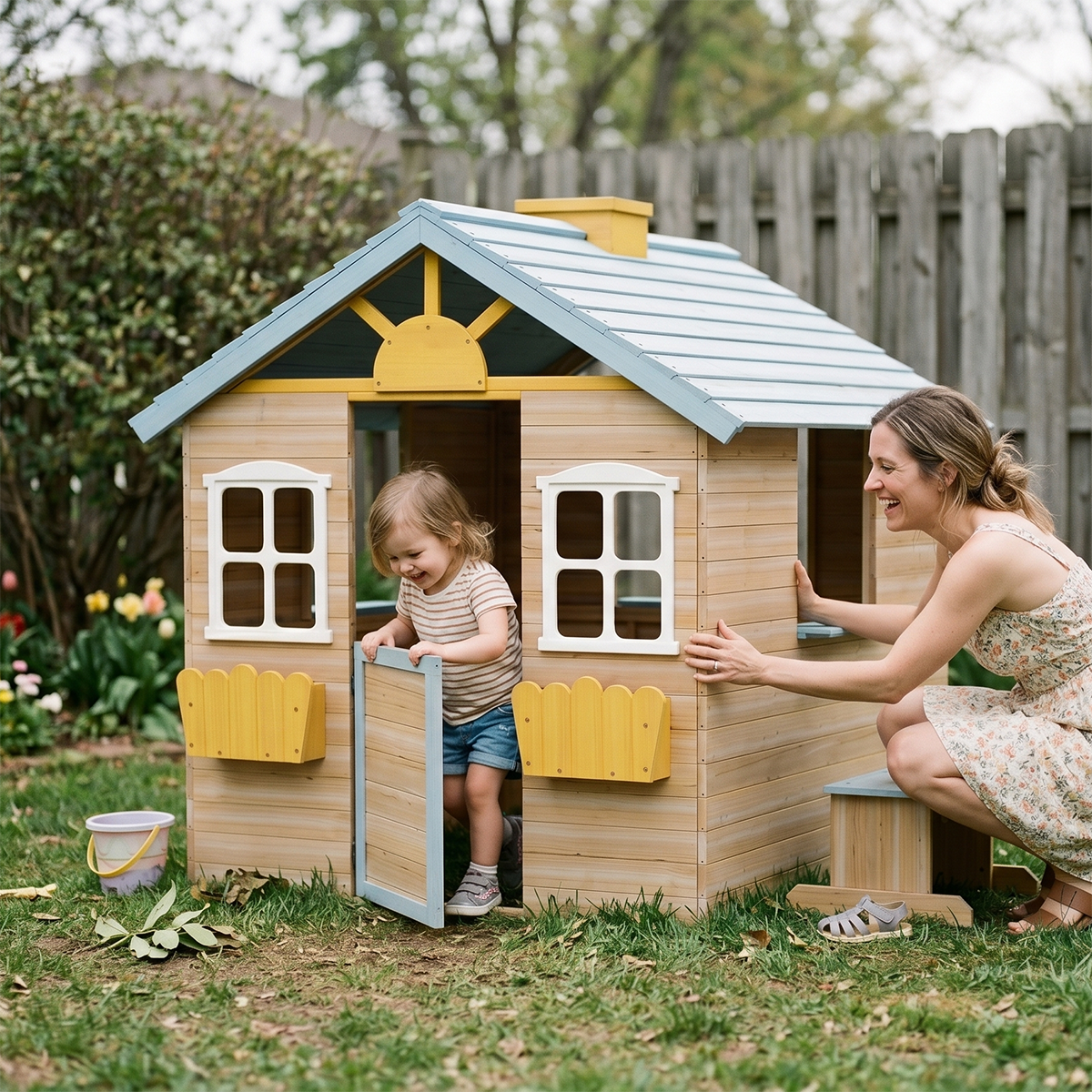 Hicooo® | Wooden Playhouse