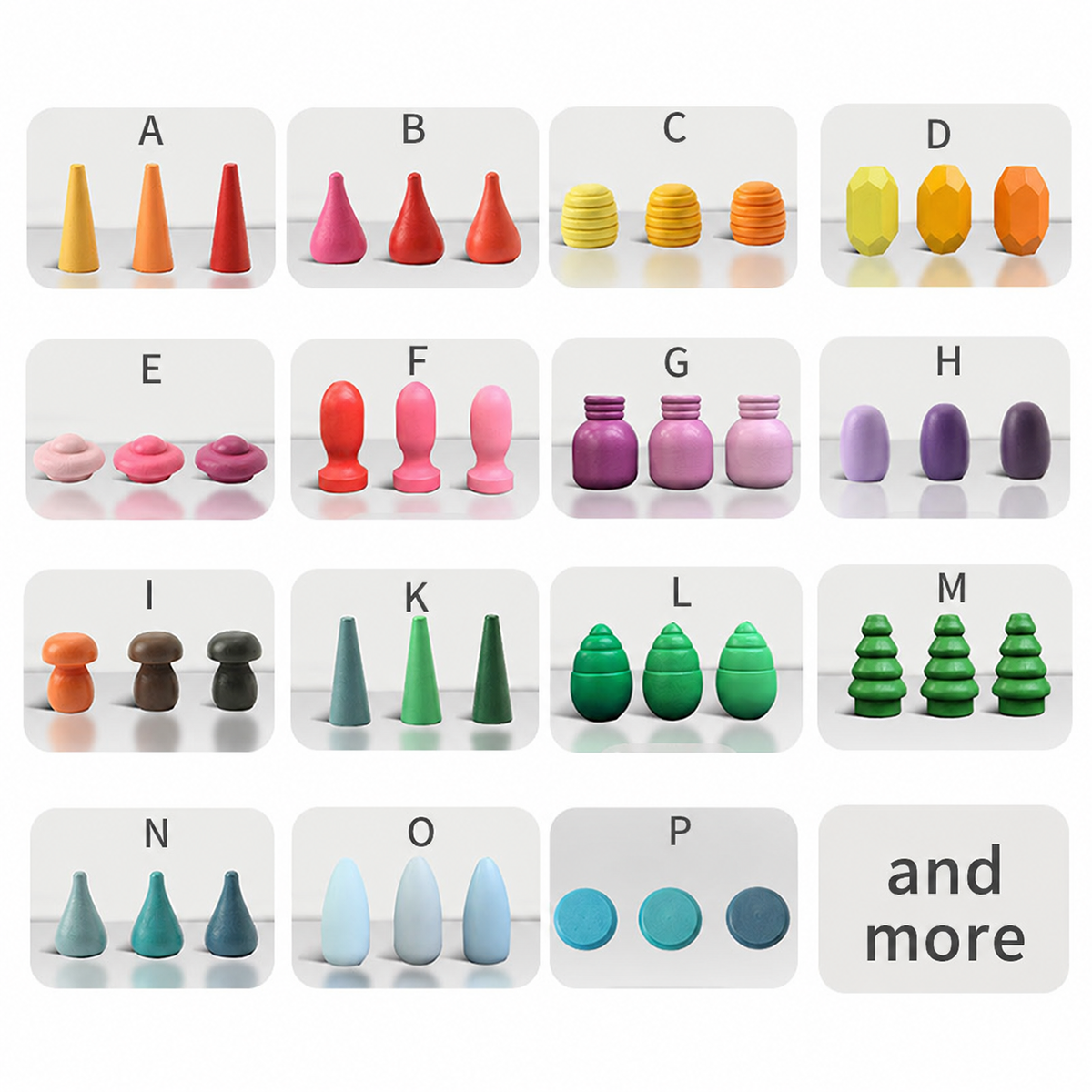 252-Piece Mandala Loose Parts Play Set