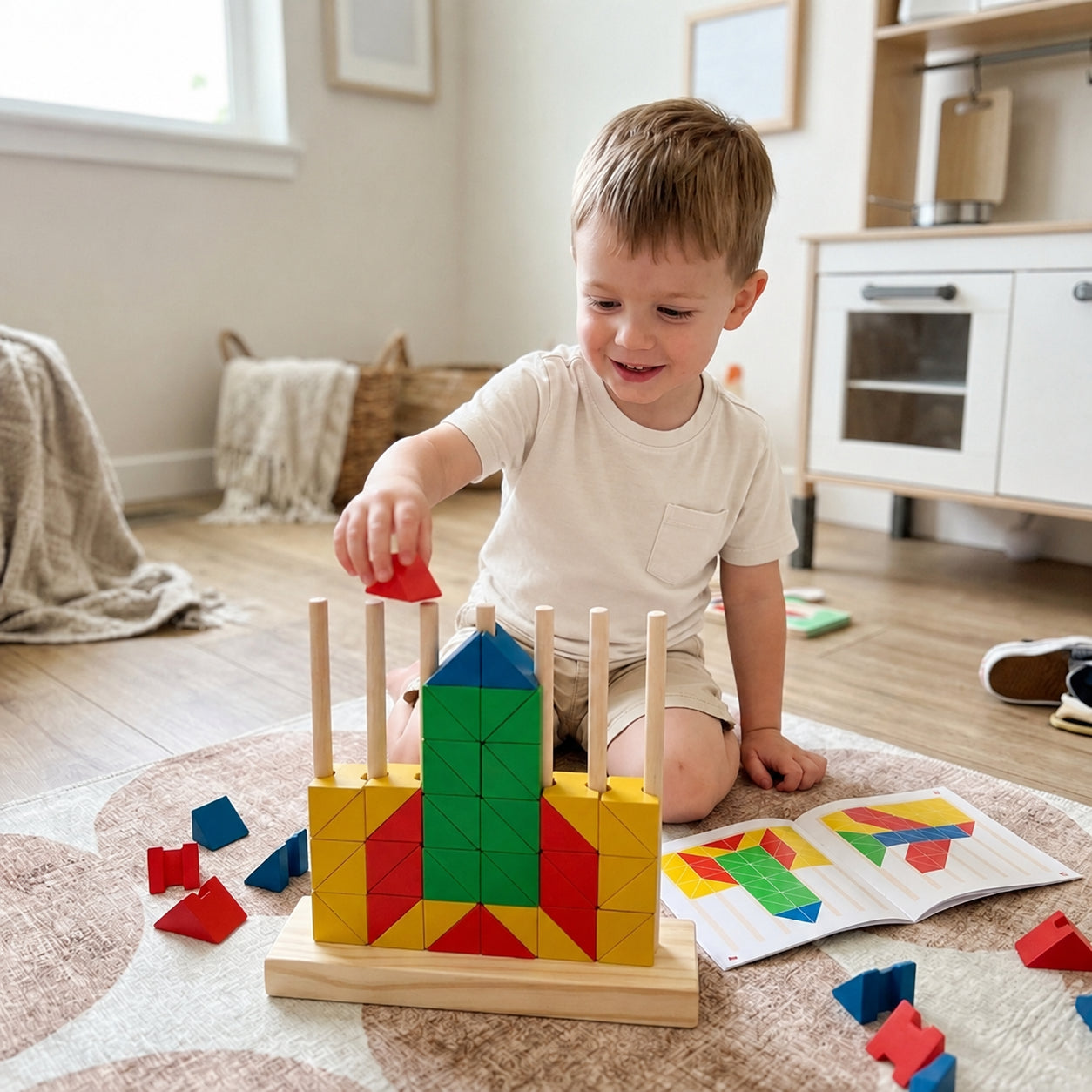 Montessori Wooden Math Multiplication Table Board